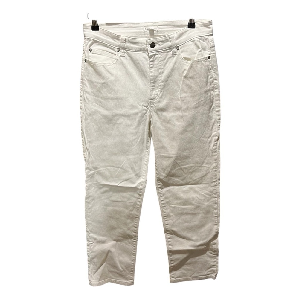 EILEEN FISHER ~ White Denim Straight Leg Jeans - Picture 1 of 8